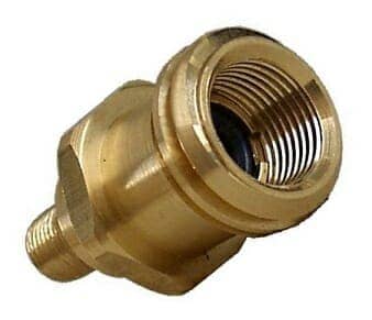 QCC1 ACME Nut Propane Gas Fitting Adapter with 1/4 Inch Male NPT 
