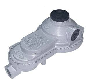 Gas-Flo Low Pressure LP Gas Two Stage Regulator 1/4 FPT x 3/8 90º Vent