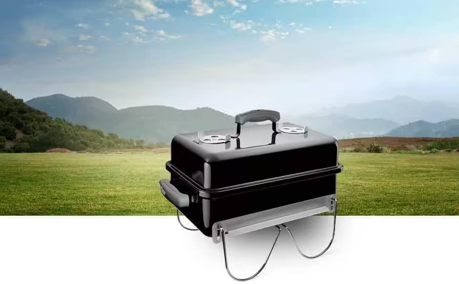 Weber 121020 Go-Anywhere Weatherproof Portable Charcoal Grill