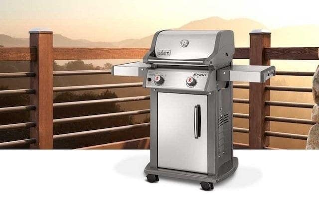 Weber Spirit S210 Liquid Propane Gas Grill, Stainless Steel, Model 46100001